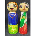 Nanda-Yasoda Wooden Peg Dolls